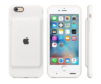 Etui do telefonów APPLE Smart Battery Case do iPhone'a 6s - białe MGQM2ZM/A
